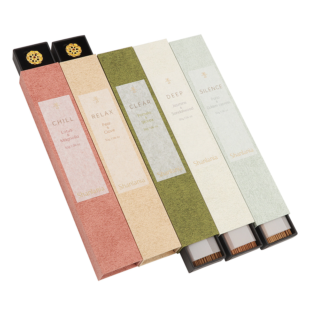 Five Scent Journey Incense Sticks Gift Set – 5 Scent Variety Collection
